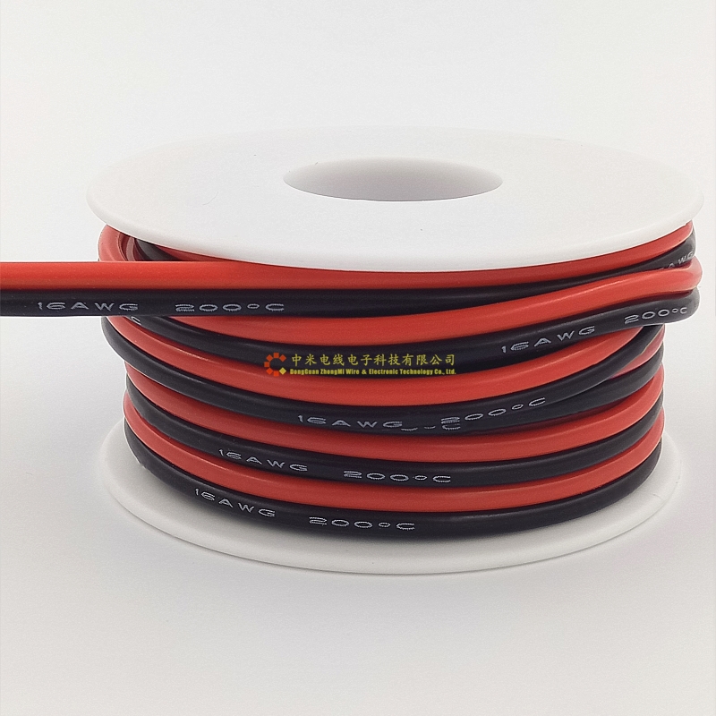 硅膠軟排線20AWG紅黑并排